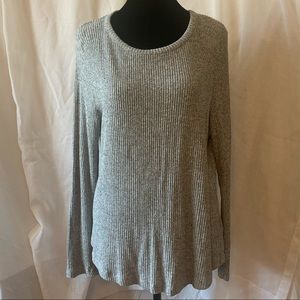 Gray Long Sleeve Textured top  - Old Navy - Large